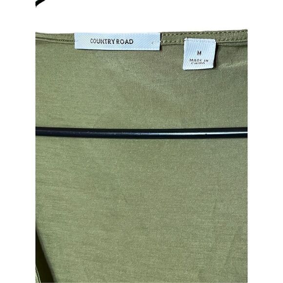 Country Road Green‎ Sequin Twist Front Crop Top Size M - Picture 4 of 6